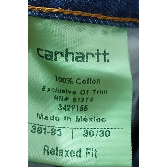 Carhartt Mens Jeans Size 30x30 Work Comfort or Everyday Wear Very Good Condition - Picture 3 of 16